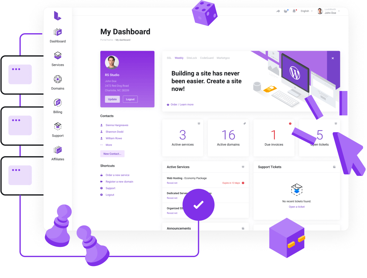 Powerful control panel for easy Game Server management